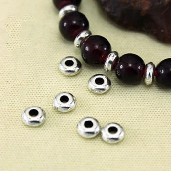 100pcs Rustfrit stål Spacer perler bolden Metal Runde Løse perler til Smykker armbånd gør DIY Tilbehør Resultaterne 100pcs St