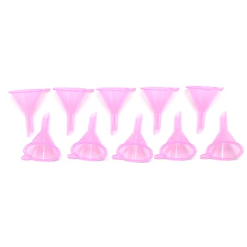 10stk Lille Plastik For Parfume Diffuser Flaske Mini-Flydende Olie-Tragte Labs 4cm X 3 cm Genpåfyldelig Flaske Tilbehør 2 Farver