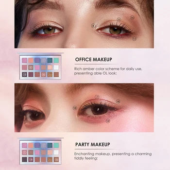18 Eyeshadow Palette Eye Farver i Blanding af Shimmer Varig Søde Farverige Eyeshadow Palette Til Pige Kvinder Eye makeup