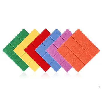 1stk Solid Farve Følte yrelsen Selvklæbende Wall Sticker Multifunktion opslagstavle DIY Hjem Baggrund Dekoration