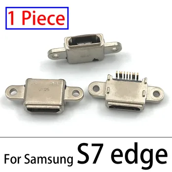 200Pcs，For Samsung Galaxy S7 / S7 Kant / S8 / S8 Plus / S9 / S9 Plus USB-Opladning Port-Stikket Oplade Stik Plug-Dock