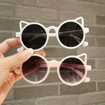 2021 Nye Mode-Cat Eye Solbriller Børn Trekant Børn Solbriller Drenge Piger Sol Briller Dejlige Briller Nuancer Spædbarn Oculos