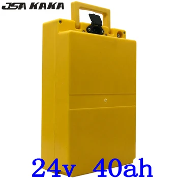 24V 40AH Lithium Batteri 24V-40AH Elektrisk Cykel Batteri 24V 500W 1000W Scooter Batteri med 50A BMS og 29,4 V 5A Oplader