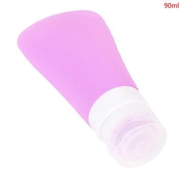 38ML/60ML/90ML Søde Bærbare Silikone Genpåfyldelig Flaske Gel Tom Shampoo Flaske Med Sucker For Rejsende