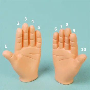4stk Sjove Finger Hænder Sæt Kreativ Finger Legetøj For Legetøj Omkring Den Lille hånd Hånd af Model Halloween Gave Legetøj Hånd Fingerdukker