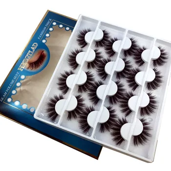 6 Par Multipack 3D Blød Mink Hair Falske Øjenvipper Håndlavet Tjavsede Bløde, Lange Vipper Naturlige Eye Makeup Værktøjer Faux Eye Lash