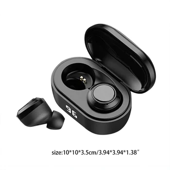 A6 Knappen Trådløs TWS 5.0 Bluetooth Hovedtelefon Kontrol I-øret Hovedtelefon LED Skærmen Sports Vandtæt Headset