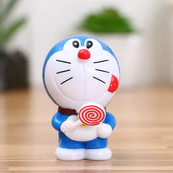 Anime 6stk-Angel Tinkerbell Doraemon Pvc 5Cm Liv Dekoration Lille Gave