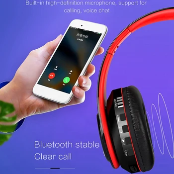 B3 Bluetooth Headset, Hi-Fi Stereo Trådløse Kort, Foldbar Bluetooth-Headset med Ledning Funktion Indbygget Mikro-telefon