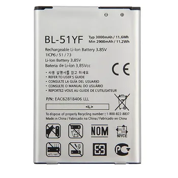 BL-51YF BL51YF BL 51YF Udskiftning 3000mAh Mobiltelefon Batteri til LG G4 H810 H815 H818 F500 US991 VS986
