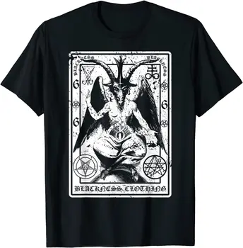 Baphomet Shirt Sataniske Mørke Kunst Onde 666 T-Shirt Luzifer T-Shirt