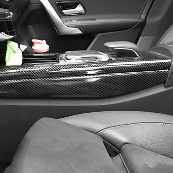 Bil Center Konsol Panel Beskyttelse Billede + Side Dækker Trim for Mercedes W177 CLA C118 2019 2020