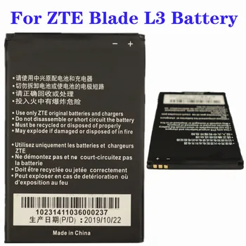 Blade L3 Oprindelige Kapacitet 2000mAh Batteri Li3820T43P3h785439 For ZTE Blade L3 Batteri Mobiltelefon Batteri af Høj Kvalitet Batterier