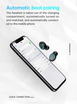 Bærbare Bluetooth 5.1 I Øret Hovedtelefon Touch Kontrol Trådløse Headset Vandtæt Sport Hovedtelefoner Til Huewei Xiaomi Iphone