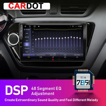Cardot Bil DVD-GPS-Navigation, Radio Stereo for Toyota Fortuner Android 10.0