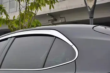 Chrome Dør Regn Visir siderude Deflektor Skygge for Solen Wind Shield Sølv Ture Udhæng for Toyota camry