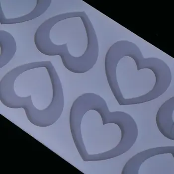 DIY Kærlighed Hjerte Chokolade Forme Hule Silikone Formen Fondant Kage-Kort Indsætte Bagning Værktøjer Tilbehør XXFD