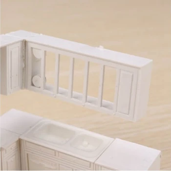 Dukkehus Miniature toy hus kabinet køkken møbler forme home decor kit