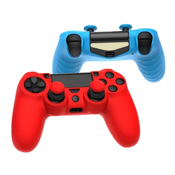 For PlayStation 4 Spil Controller Silikone Case Beskyttende Hud Dække Controller Joysticket Protective Cover + 2Raised Tommelfinger Greb