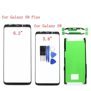 For Samsung Galaxy S9 G960 Touch Screen S9 Plus G965 Front Glas, Touch-Panel Dækker Front, Ydre Glas Linse Reservedele + 3M Lim