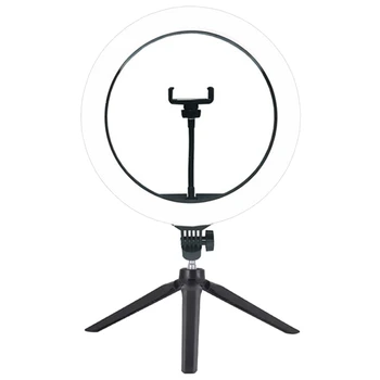 Fotografering LED Selfie Ring Lyset Dæmpes Kamera Telefon til at Ringe Lampe med Stativ Stativer til Makeup Video Live Studio