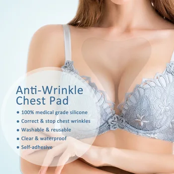 Gennemsigtig Stramning Bryst Hals Anti Rynke Puder Brystet Mærkat Silikone Rynke Fjernelse Genanvendelige Kvinder Hudpleje Pad Værktøj