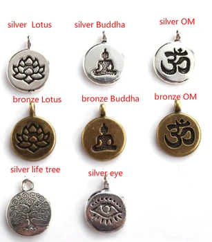 Grøn 108 perler 8mm elastisk justerbar Lotus liv træ Buddha OM øje Chakra Reiki agat Onyx Yoga Armbånd halskæde cgb34