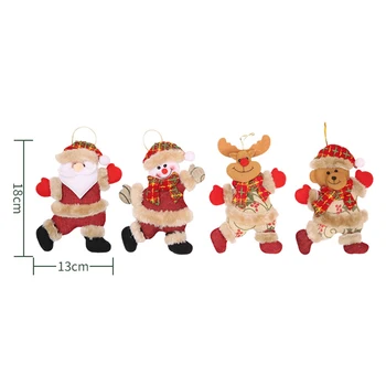 Happy New Ja DIY julepynt Julegave Santa Claus Snemand Træ Hængende Dukke Hængende Dekorationer Dropshipping