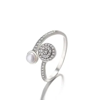 Høj Kvalitet 925 Sterling Sølv Lysende Glød Justerbar Pan Ringe Til Kvinder, Autentiske Fine Gave Smykker