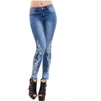 Høj Talje Jeans Til Kvinder Casual Strække Efteråret Denim Blyant Bukser Dame Slank Elastisk Skinny Jeans Bukser Foråret
