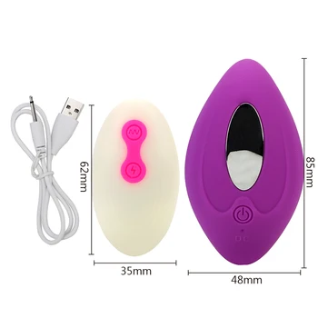 Klitoris Stimulator Fjernbetjening Bærbare Kvindelige Masturbator G Spot Vibrator Eletric Stød Vibrerende Æg 8 Speed