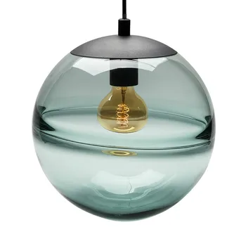 Moderne Glas Bolden Lysekrone Blå Bar Pendel Lampe, Enkelt Stue, Soveværelse, sengelampe, Spisestue Hænger lampen e27