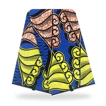 Ny Mode Afrikanske Veritabel Bomuld Ankara Batik Voks Stof Til Kjole SWV687 (6Yards/masse)