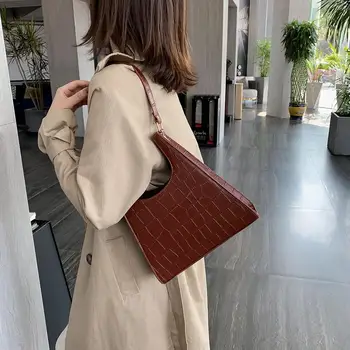 Ny Mode Håndtasker Slid-resistente Vintage Håndtaske Kvinder Læder Krokodille skuldertaske Rejse Totes Penge Pung Shopping