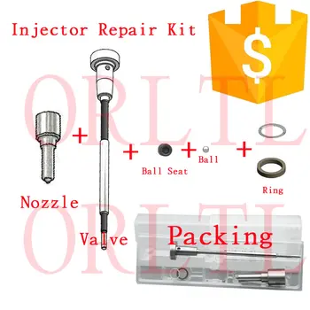 ORLTL Diesel Injector Reparation Kits VENTIL F00VC01359 Dyse DLLA145P2529 (0 433 172 529) For 0445110769 0445110766