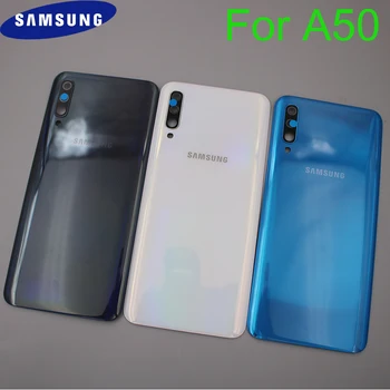 Samsung A30 A40 A50 A70 2019 Batteri Back Cover Døren Bag Boliger Tilfældet For Galaxy A505F A705F Telefonens Cover Med Kamera Glas Linse