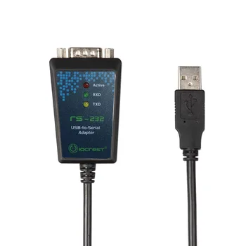 USB 2.0 til Seriel RS-232 DB9 9Pin Adapter Omformer Kabel-FTDI Chipset Længde 1M