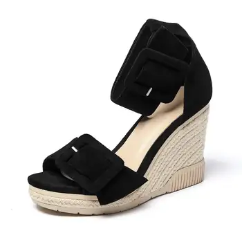 Vichelo Varm sommer begrænset tilpasning high street fashion sko i ægte læder peep toe super høje hæle sandaler kvinder L10
