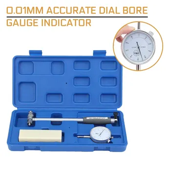 Værktøj til måling 0,01 mm Præcise Dial Bar Gauge Indikator 50-160mm Motor Cylinder Mikrometer Test Sæt
