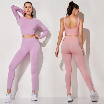Yoga tøj kvinder grænseoverskridende Europæiske og Amerikanske damer mode sexet fitnesscenter leggings sportsundertøj stødsikkert kører passer til