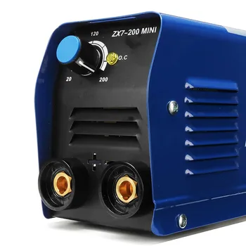 ZX7-200 220V Blå Bærbare Elektriske Svejsemaskiner IGBT Inverter til MMA 20 til 200A Med Isolerede Elektrode til Svejsning Maskine
